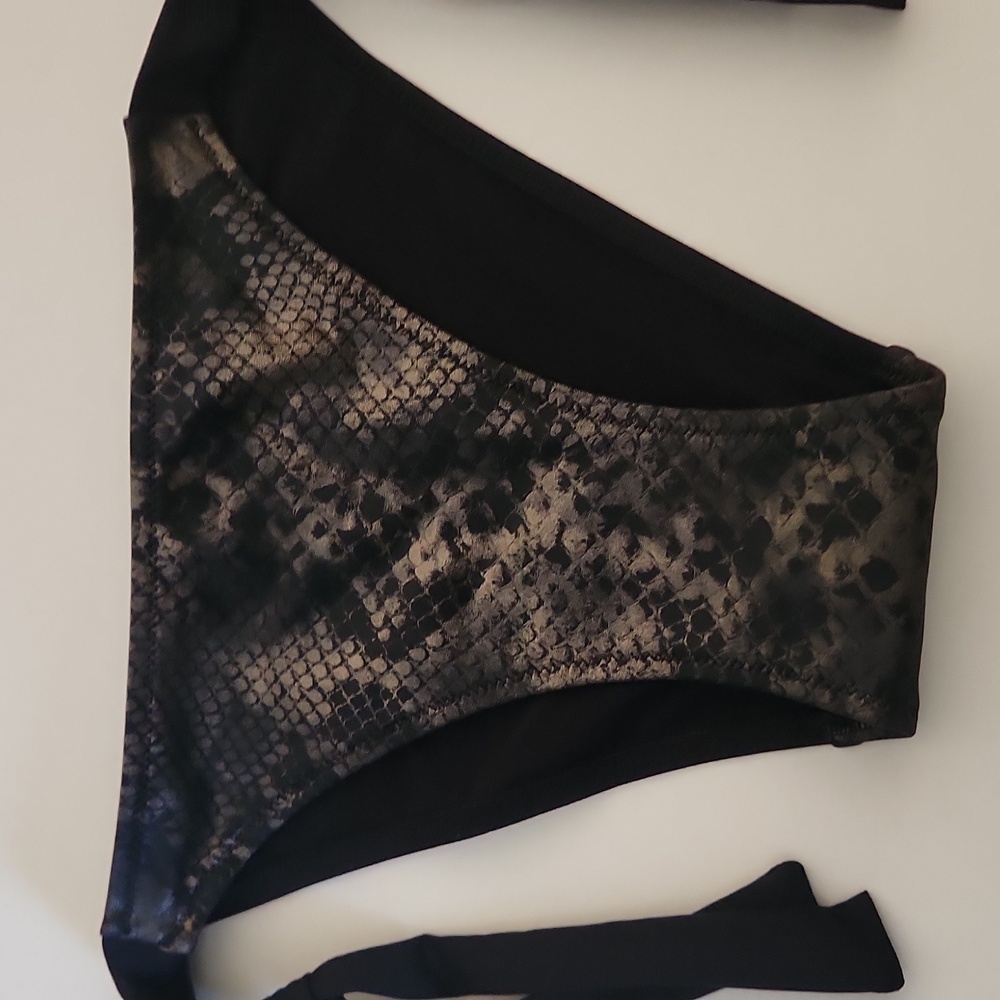 Antigel La Rebelle Python Print Bikini Bottom - Picture 2 of 9
